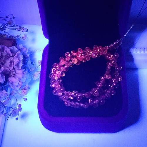 超超超希少】蛍光 ドラゴンガーネット ネックレス ネックレス