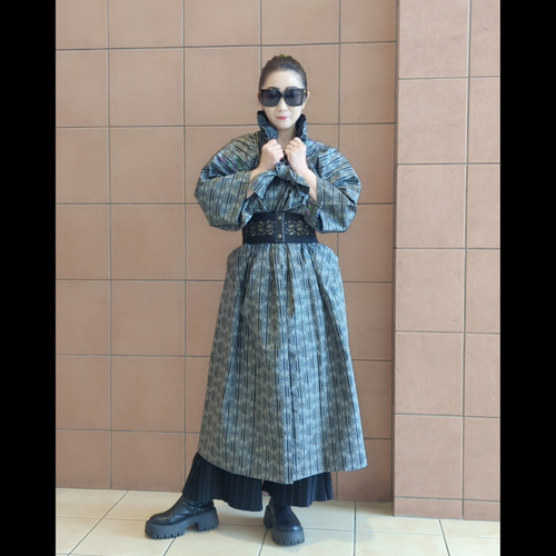 大島紬リメイクコート/奄美龍郷風 大島紬コート コート mari&doll 通販