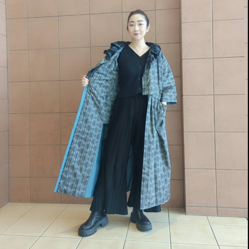 大島紬のコート 大島紬のコート | Ryu-龍 着物リメイク ONLINE SHOP