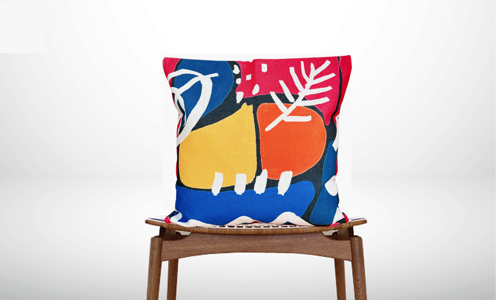 森のクッション Abstract design -ヒノキの香り-