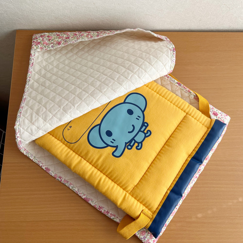 防災頭巾カバー そのままかぶれる 濃いピンク チャイルド本社