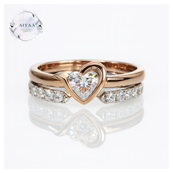 Creema限定】モアサナイト モアッサナイト ハーフエタニティ