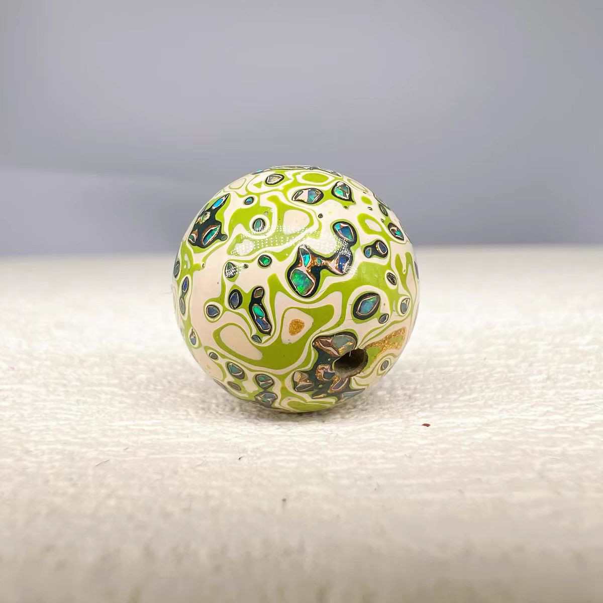 ハンドメイド ブレスレット バングル 漆器 漆塗り リストバンド 古代の技術 紫檀 螺鈿 オパール 誕生日 周年記念日