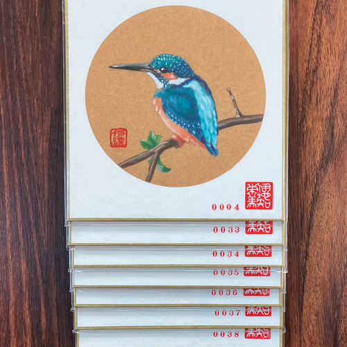 伊地知栄美2020年作カワセミの版画【送料無料】 版画 STUDIOkame 通販