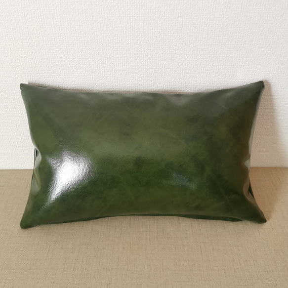 レザークッションカバー 細やかなヴィンテージ風 ブラック 合皮レザー クッションカバー