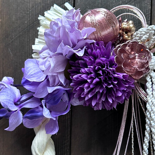 お正月＊しめ縄飾り＊お正月飾り＊蘭＊マム＊玄関飾り＊フラワーギフト