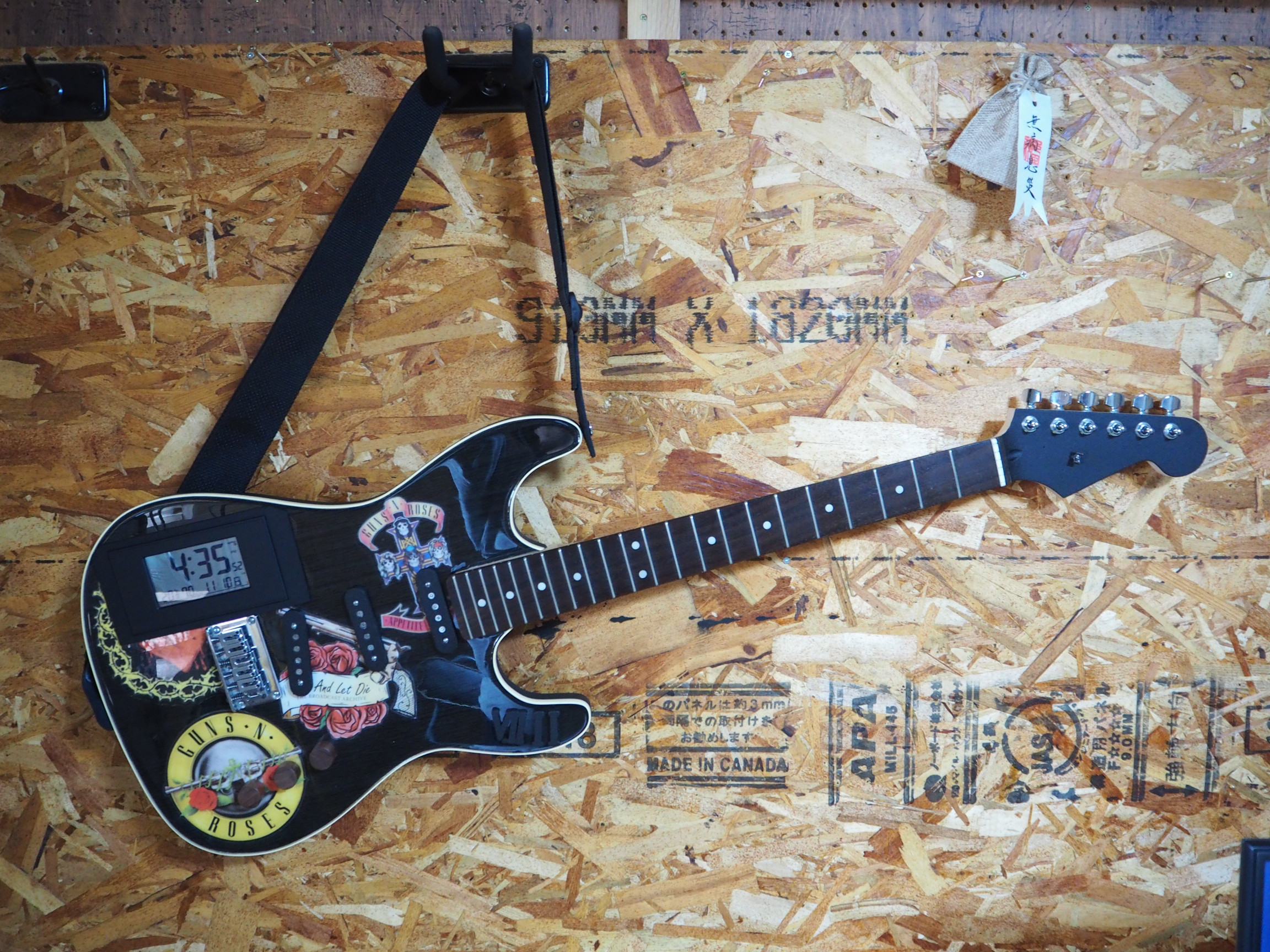 エレキギター　時計　ストラト　レスポール　フライングV　ギター