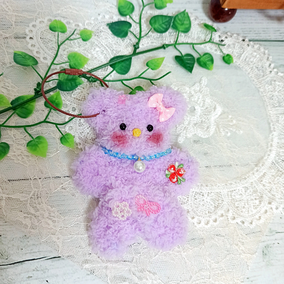 モールドール くまさん カップル キーリング付き 仲良し2点セット♡ 8枚目の画像