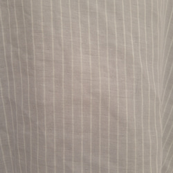 Ｗガーゼ ハイネックブラウスストライプグレー×白 9枚目の画像