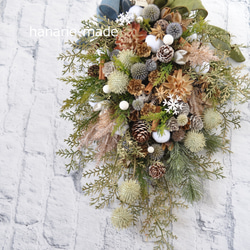 ☆月ぽんページ☆バラとブドウの葡萄のチャーム入豪華特大リース♪♪☆* ☆月ぽんページ☆バラとブドウの葡萄のチャーム入豪華特大リース