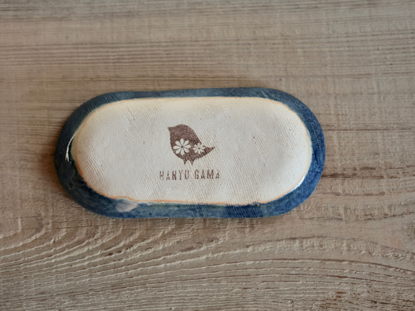 サカナノプレートS　Fish Dish!!  紺　つやつや 5枚目の画像