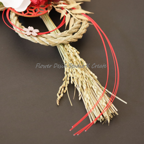 早割お正月2025】2025年☆お正月飾り☆胡蝶蘭と桜のしめ縄飾り お正月