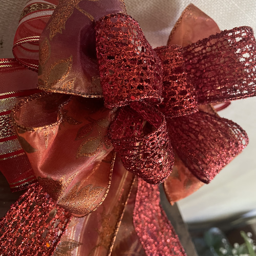 ラスト1 クリスマス リボン飾り ツリートップ クリスマスツリー