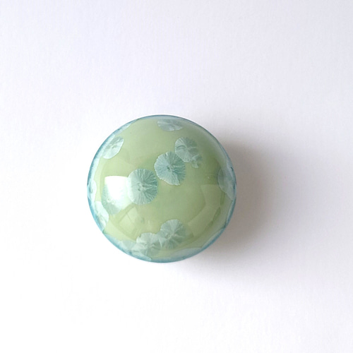 小さな可愛いボンボニエール。花結晶（緑） ボンボニエール 磁器