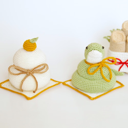 【yuj - süß line】お正月　あみぐるみの巳ちゃん　正月飾り　干支　巳の置物 9枚目の画像