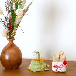 【yuj - süß line】お正月　あみぐるみの巳ちゃん　正月飾り　干支　巳の置物 10枚目の画像