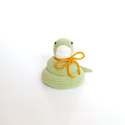 【yuj - süß line】お正月　あみぐるみの巳ちゃん　正月飾り　干支　巳の置物 3枚目の画像