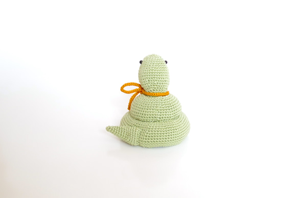 【yuj - süß line】お正月　あみぐるみの巳ちゃん　正月飾り　干支　巳の置物 5枚目の画像