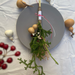 正月 しめ縄飾り 植物素材　ひょうたん　ヒカゲノカズラ 送料無料】稲穂とひょうたんとヒカゲノカズラ しめ縄・しめ飾り