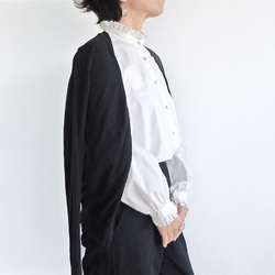 「ワケありな逸品H-2」フリルブラウス（ホワイト） 4枚目の画像