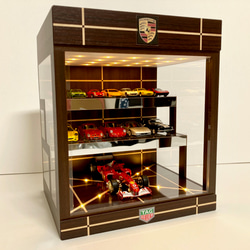 1/64展示50台可・5層式 2種のカーボン・ディスプレーBOX / LED30 1/64展示50台可・5層式 2種のカーボン・ディスプレーBOX / LED30