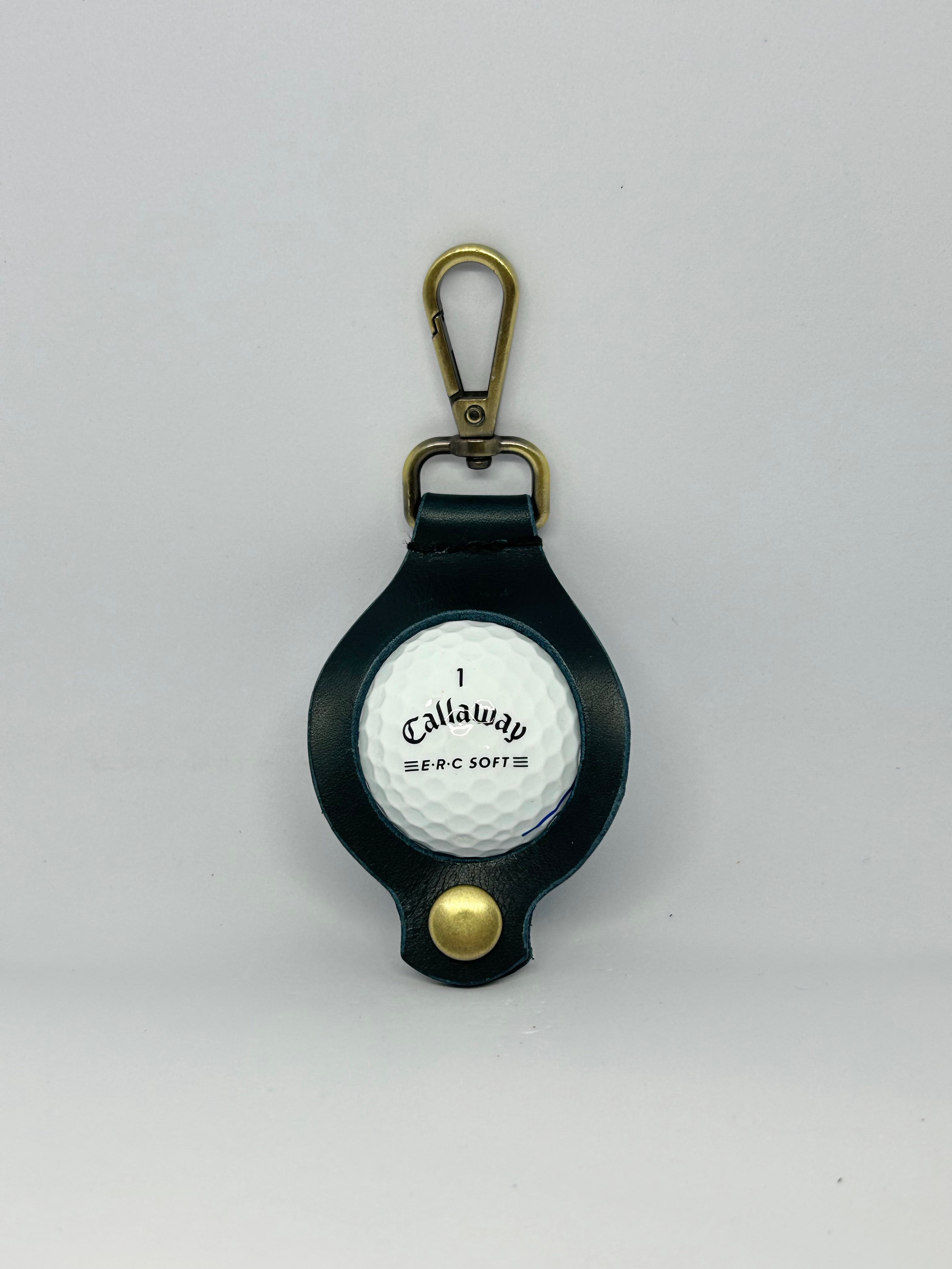 金具付きポーチセット レザー ☆ コーチ ロゴ入りボール ゴルフボール