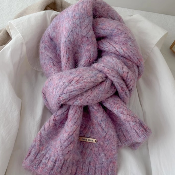 新作●上質でエレガントなアルパカウールのケープ●上質ふわふわマフラー● 2枚目の画像