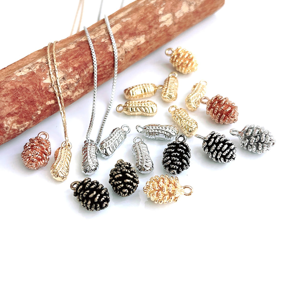 ejp815【2件】可愛精緻獨特花生花生16KGP金色吊飾 第7張的照片