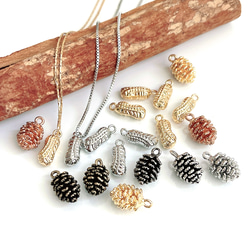 ejp815【2件】可愛精緻獨特花生花生16KGP金色吊飾 第6張的照片