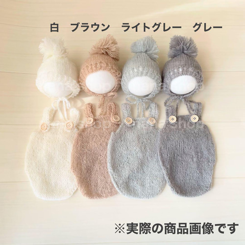 グレー♪ファー付き三角帽子♪ニューボーンフォト撮影衣装　ボンネット　ぽんぽん グレー♪ファー付き三角帽子♪ニューボーンフォト撮影衣装