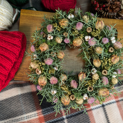 ハーフリース(2WAYにもできる)＃2/クリスマスにも。正月飾りにも