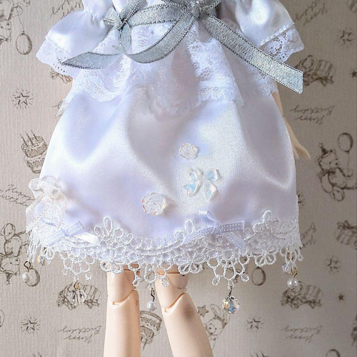 ドール服 リカちゃん 27cmドール ホワイトクリスマス ドレス ドール服 リカちゃん 27cmドール ホワイトクリスマス ドレス