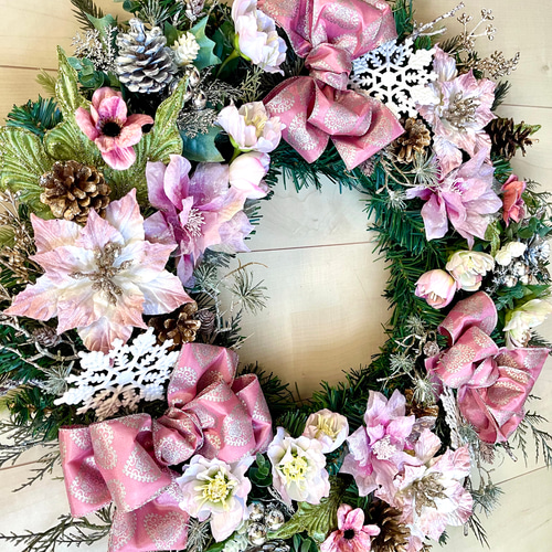 No.xmas-14479/特大クリスマスリース24-(3) 60cm/アーティ