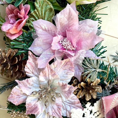 No.xmas-14479/特大クリスマスリース24-(3) 60cm/アーティ