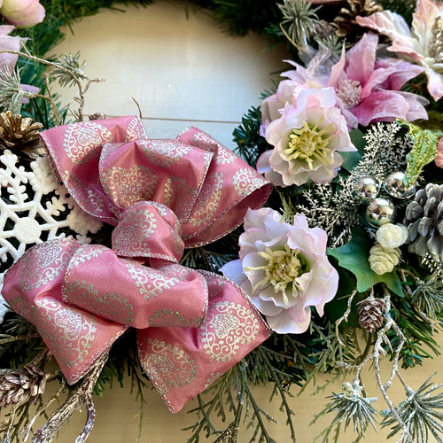 クリスマスリース♪造花 No.xmas-14479/特大クリスマスリース24-(3) 60cm/アーティフィシャル