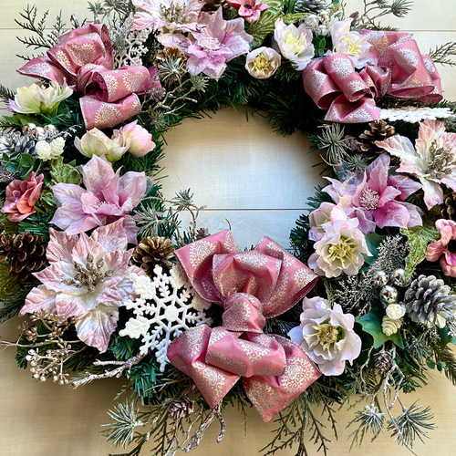 No.xmas-14479/特大クリスマスリース24-(3) 60cm/アーティ