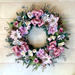 No.xmas-14479/特大クリスマスリース24-(3) 60cm/アーティフィシャル