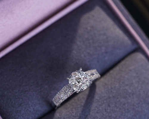 天然ダイヤモンドリング0.75ct k18 指輪・リング パール大好き