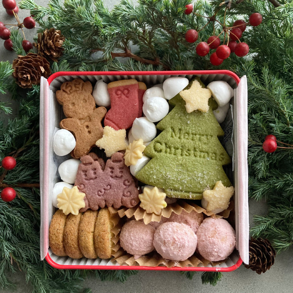 【予約販売】クリスマスクッキー缶 / 12/20(土)発送＠ゆうパック 12枚目の画像