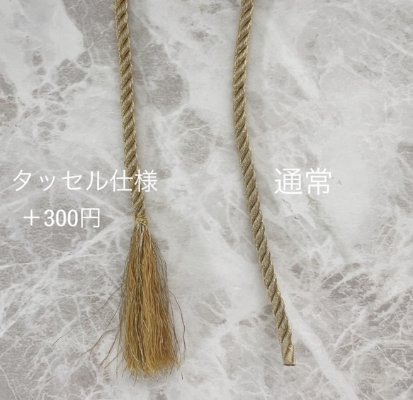 つまみ細工　ブラック×ゴールド　成人式振袖髪飾り　成人式　髪飾り　ポニー　オシャレ　紐　和紐　黒　金 12枚目の画像