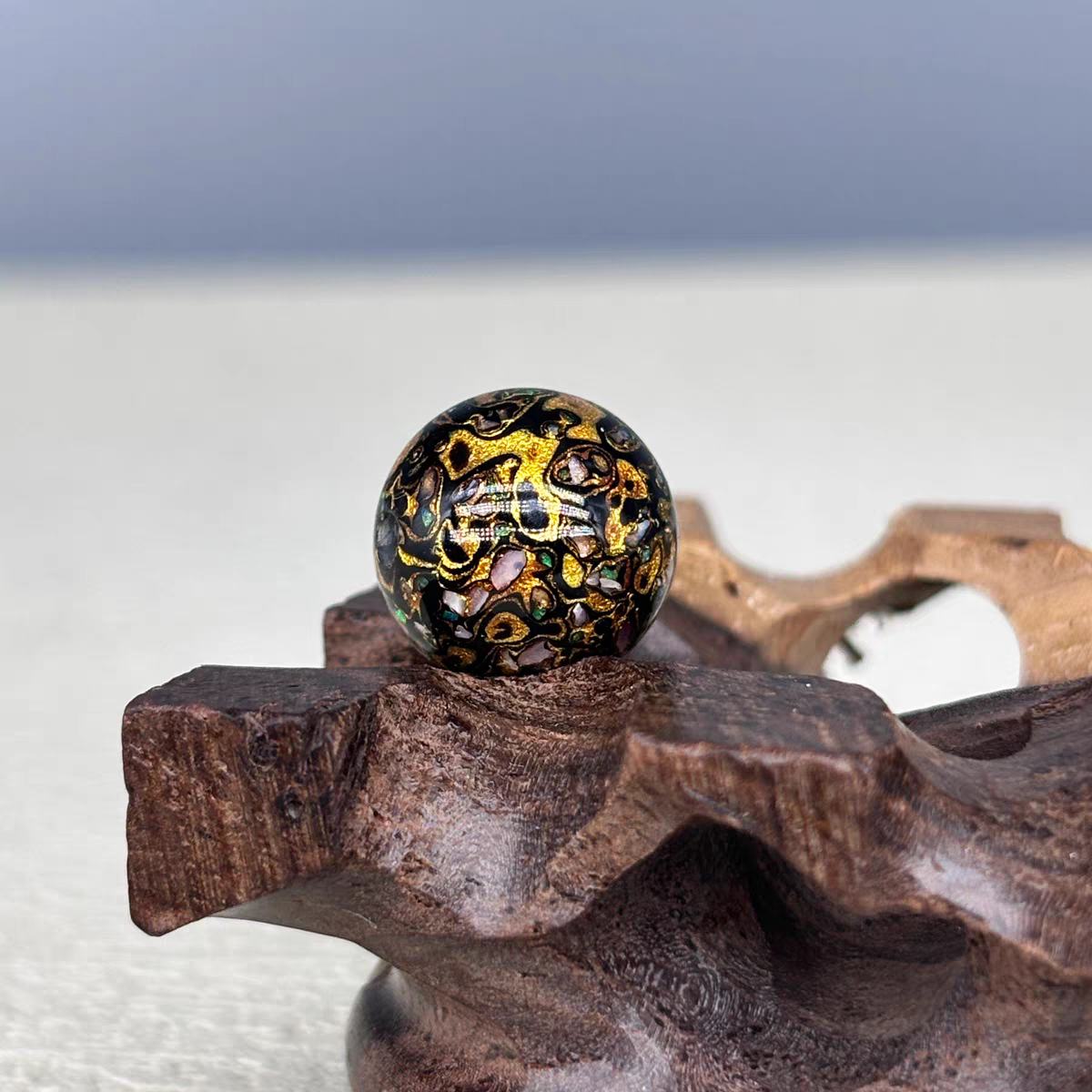 ハンドメイド ブレスレット バングル 漆器 漆塗り リストバンド 古代の技術 紫檀 螺鈿 オパール 誕生日 周年記念日