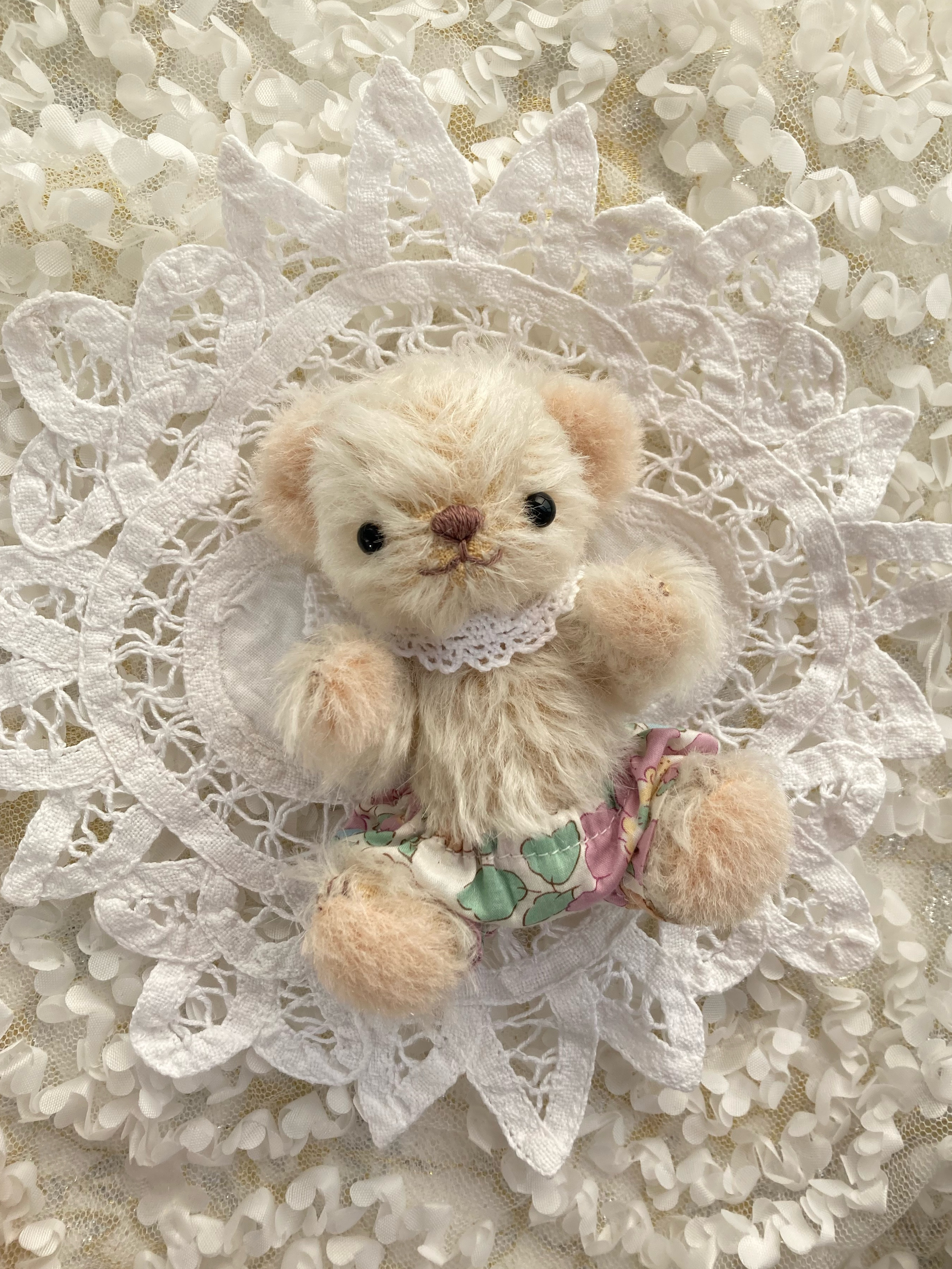 テディベア　作家様　にっこり笑顔の小さい子　ベア　クマ　くま　ぬいぐるみ