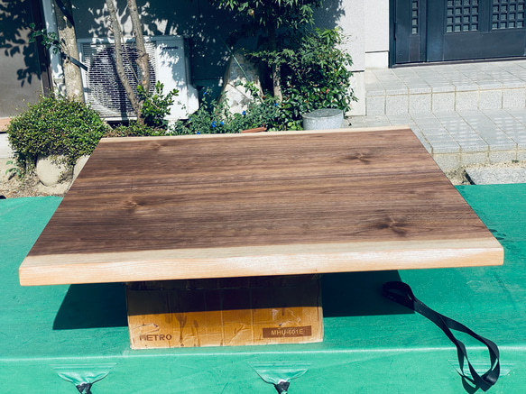 こたつ天板ウォールナット皮付き105日本製 こたつ天板ウォールナット皮付き105日本製 テーブル こたつ 天板のみ 105の