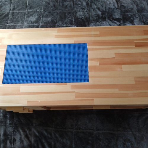 ハンドメイド　　レゴテーブル　ローテーブル　キッズテーブル　プレイテーブル 着払い】レゴテーブル／レゴ収納／プレイテーブル／キッズ