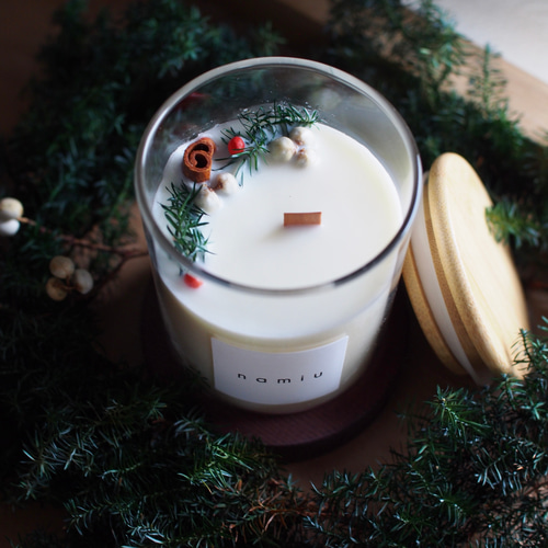 再販】ボタニカルアロマキャンドル shiro Christmas クリスマス限定