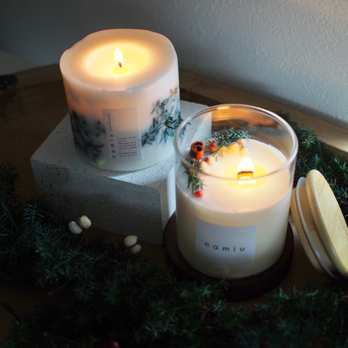 【未使用希少】  クリスマスキャンドルホルダー 5種セット 再販】ボタニカルアロマキャンドル shiro Christmas クリスマス限定