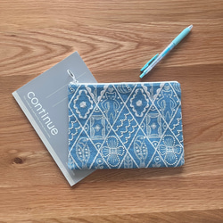 mina perhonen symphony フラットポーチ ミナペルホネン の刺繍生地
