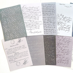 英字 デザインペーパー 紙素材 30枚set《gray》 [P363] 1枚目の画像