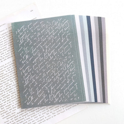 英字 デザインペーパー 紙素材 30枚set《gray》 [P363] 2枚目の画像