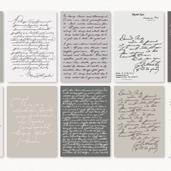 英字 デザインペーパー 紙素材 30枚set《gray》 [P363] 3枚目の画像